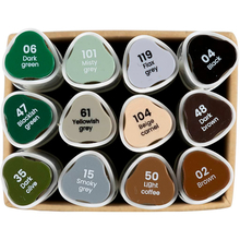 Dual-Tip Markers - Natural, 12 pcs