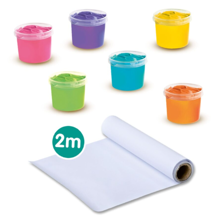 Finger Paint 6x110 ml incl. Paper Roll