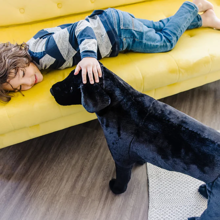 Lifelike Stuffed Animal - Black Lab 