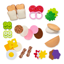 Play Food - Felt Sandwich Play Set, 33 pcs