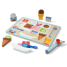 Magnetic Ice Cream Puzzle & Play Set, 16 pcs