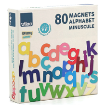 Wooden Magnetic Letters - Lowercase, 80 pcs