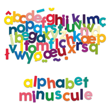 Wooden Magnetic Letters - Lowercase, 80 pcs 