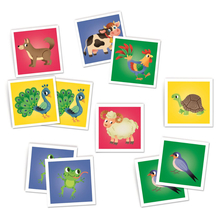 Memory Matching Game - Farm Animals 