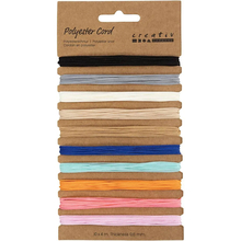 Polyester Cord Ø0.6 mm - Assorted Colours, 10 pcs