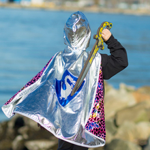 2-in-1 Dragon/Knight Cape, Size 5-6 yrs