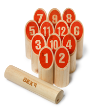 Number Kubb Block Toss Game