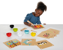 Wooden Fine Motor Pattern Balls and Workcards