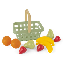 Green Garden Shopping Basket with Fruit, 10 pcs