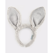 Headband with Bunny Ears - Grey