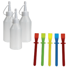 Paint Spinner Accs. - 20 Bottles + 5 Scrapers