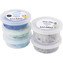 Stone Clay & Foam Clay Mix - Cool Colours
