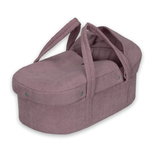 Doll Carry Cot w. Bedding - Lavender, 42 cm