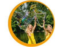 Rope Bubble Wand for XXL Bubbles + 1000 ml Bottle 