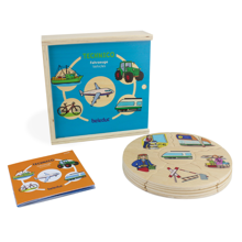 Puzzles in Box - Vehicles, 5 pcs 