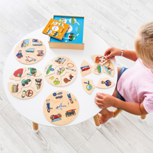 Puzzles in Box - Vehicles, 5 pcs