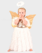 Angel Costume with Wings & Halo - Multiple Sizes