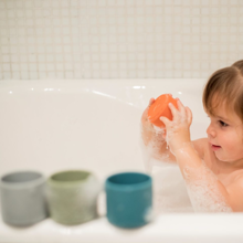 Silicone Stacking Cups - Nature, 6 pcs 