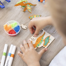 Build & Paint Your Own Wooden Dinosaurs, 3 pcs 