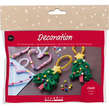DIY Christmas Craft - Hearts and Christmas Trees