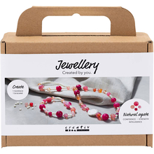 Jewelry Kit - Agate Necklace & Bracelet 