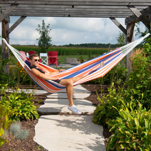 Double Hammock (Cotton) - Orange Punch