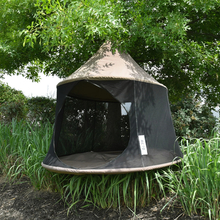 Hammock Tent with Mesh Sides Ø150 cm - Brown 