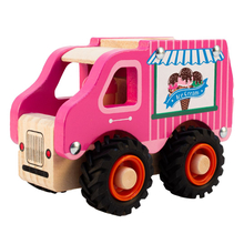 Ice Cream Truck with Rubber Wheels, H: 9 cm