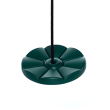 Disc Swing Ø28 cm - Dark Green (Black Rope)