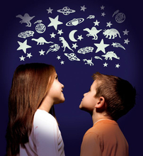 Glow in the Dark - Dinosaurs and Stars, 12 pcs