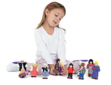 Dolls 12.5 cm - A: Family of 12