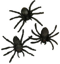 Plastic Spiders 4 cm, 10 pcs