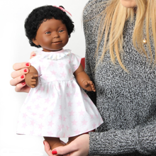 Doll with Down's Syndrome - Girl, Black Hair, 40cm