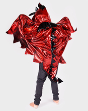 Dragon Cape - Red, Size 3-8 Years
