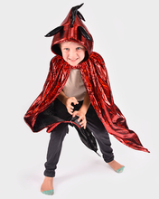 Dragon Cape - Red, Size 3-8 Years