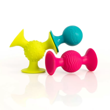 Pip Squigz Sensory Suction Toy, 3 pcs 