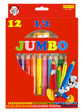 Coloured Pencils 1/2 Jumbo, 12 pcs