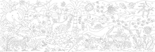 Colouring Paper Roll 30 cm x 3.2 m. (Jungle + Sea)