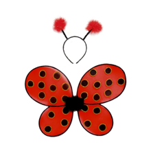 Ladybug Costume - Wings & Headband, Size 3-7 yrs