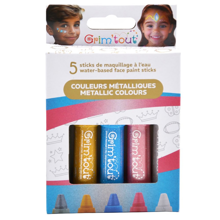 Face Paint - 5 Crayons, Metallic