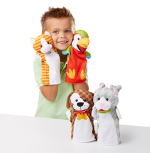 Hand Puppets - Playful Pets, 4 pcs