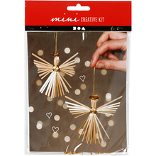 DIY Christmas Craft - Straw Angels