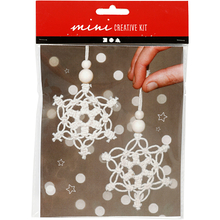 DIY Christmas Craft - Macramé Snow Flakes
