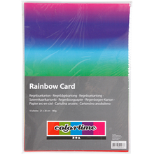 Construction Paper A4 - Rainbow Colours, 10 Sheets