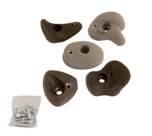 Climbing Holds Black/Grey (incl. Screws), 5 pcs