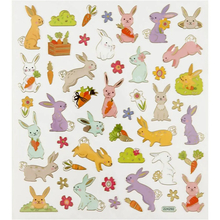 Stickers - Easter Bunnies, 1 Sheet