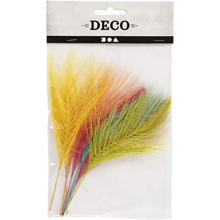 Faux Feathers L: 15 cm - Assorted Colours, 10 pcs