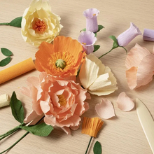 DIY Crepe Paper Flowers with Instructions 