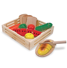 Play Food - Wooden Crate with Food