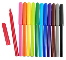Fibre-Tip Markers, 12 pcs